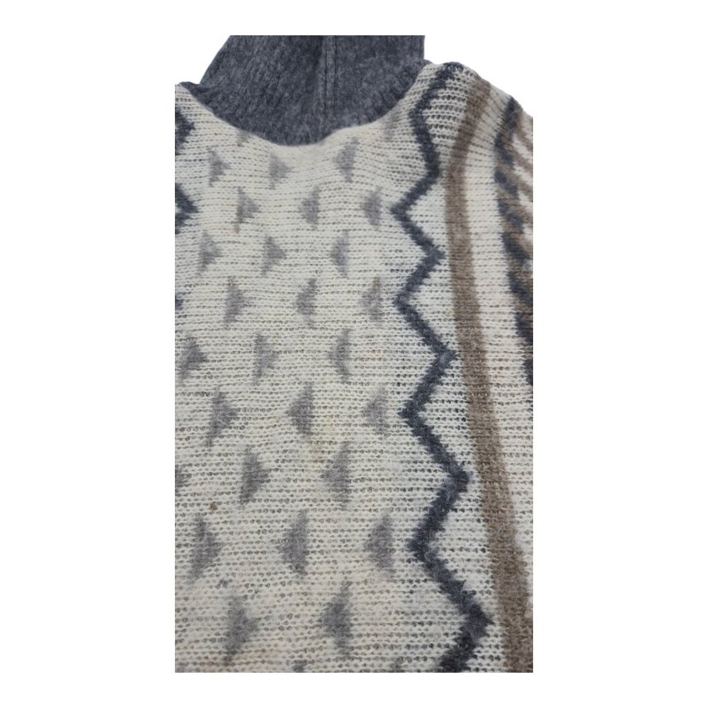 Vtg Alafoss Icewool  Sweater Women S Turtleneck Preppy Grandmacore Cable Knit - Picture 9 of 13
